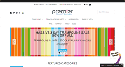 Desktop Screenshot of premiertrampolines.com.au